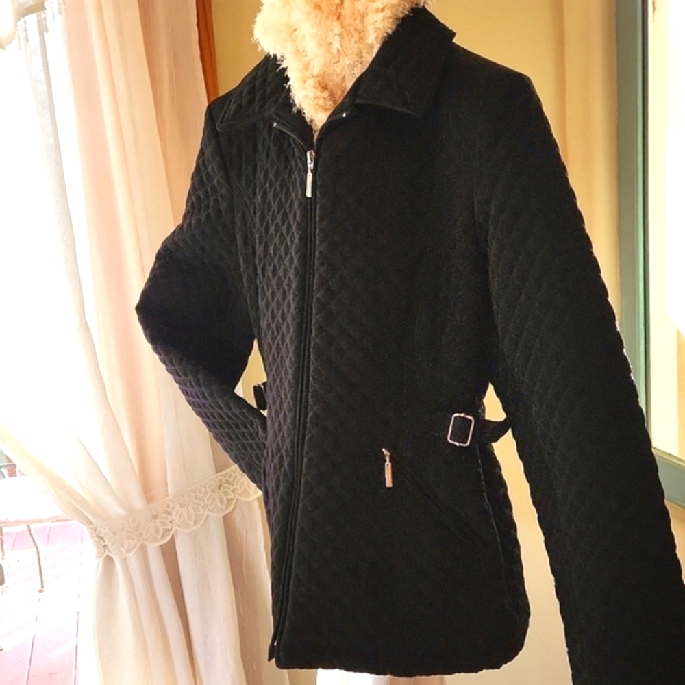 Classy black jacket.